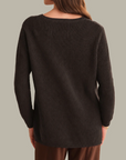 525 AMERICA EMMA CREWNECK SHAKER SWEATER