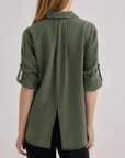 BELLA DAHL SPLIT BACK BUTTON DOWN