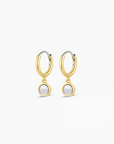 GORJANA ROSE MARBLE COIN HUGGIES GOLD