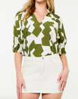 THML GEOMETRIC PRINT TOP