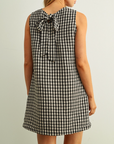 MIOU MUSE GINGHAM MINI DRESS