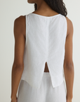 BELLA DAHL SLEEVELESS BOAT NECK SPLIT BACK
