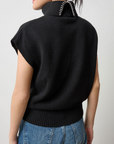 LILLA P TURTLENECK WEDGE SWEATER