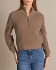 ALASHAN 100% MERINO IDA SHAKER 1/4 ZIP