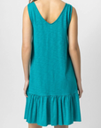 LILLA P KNOTTED PEPLUM DRESS