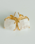 ELLI PARR EMMY STUDS - RAINBOW MOONSTONE