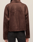 Z SUPPLY ALL DAY CROPPED SUEDE JACKET