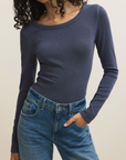 Z SUPPLY RENAE RIB L/S TOP