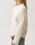 PISTOLA LUNA EMBELLISHED CREW NECK SWEATER
