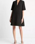 VINCE S/S A-LINE SHORT DRESS
