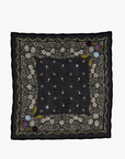 CHAN LUU EMBROIDERED FLORAL BANDANA