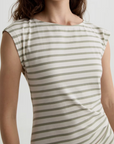 AG AJA SIDE PLEAT T-SHIRT DRESS