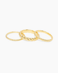 GORJANA CREW RING SET SIZE 7