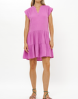 OLIPHANT ROLL SLEEVE DRESS