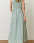 MARINE LAYER DARCY POPLIN SMOCKED DRESS