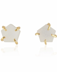 ELLI PARR ATLAS WHITE DRUZY STUDS