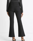 VINCE MID RISE PINTUCK CROP FLARE PANT