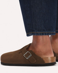 BIRKENSTOCK BOSTON SOFT FOOTBED SUEDE - NARROW