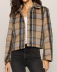 Z SUPPLY PETRA PLAID SHRUNKEN JACKET