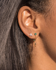 TAI GOLD TRINITY CZ CLUSTER STUD