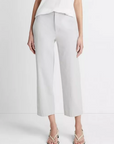 VINCE LOW RISE WASHED COTTON CROP PANT