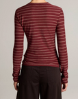 VINCE STRIPE L/S CREW