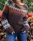 WOODEN SHIPS JAXON FAIR ISLE RAGLAN CHUNKY