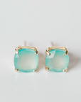 ELLI PARR EMMY STUDS - AQUA CHALCEDONY