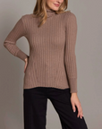 ALASHAN CASHMERE COTTON BLAIR RIB TURTLENECK