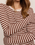 Z SUPPLY JUNIE L/S STRIPE SLUB TEE
