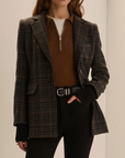 FAVORITE DAUGHTER THE PLAID CITY BLAZER