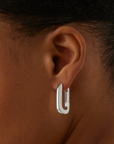 JENNY BIRD U-LINK EARRINGS PLATINUM