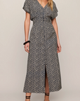 Z SUPPLY SANNA IRIS FLORAL MIDI DRESS