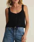 Z SUPPLY TATE LACE UP SWEATER TOP