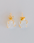 ELLI PARR ATLAS WHITE DRUZY STUDS