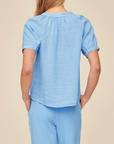 BELLA DAHL SHORT SLEEVE RAGLAN SHIRT