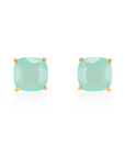 ELLI PARR EMMY STUDS - AQUA CHALCEDONY