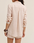 BELLA DAHL LINEN POCKET BUTTON DOWN