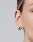 JENNY BIRD TWO-TONE MINI FLORENCE EARRINGS