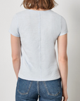 LILLA P S/S BACK SEAM V NECK TEE