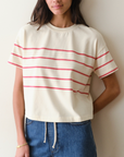 MARINE LAYER LUXE SUEDED CREW TEE