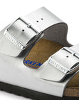 BIRKENSTOCK ARIZONA SILVER BIRKO-FLOR - NARROW