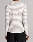 VINCE STRIPE L/S CREW