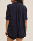 BELLA DAHL SPLIT BACK BUTTON DOWN