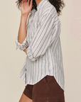 BELLA DAHL LONG SLEEVE OVERSIZE POCKET SHIRT