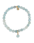 ELLI PARR ROYAL GEMSTONE BEADED BRACELET - AQUAMARINE