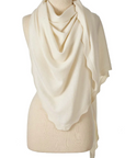 ALPINE CASHMERE RUFFLE TRIANGLE WRAP
