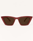 Z SUPPLY VILLA SUNGLASSES - MERLOT/BROWN
