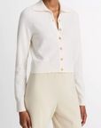 VINCE BUTTON UP POLO CARDIGAN