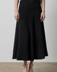 LILLA P KNIT FLARED SKIRT